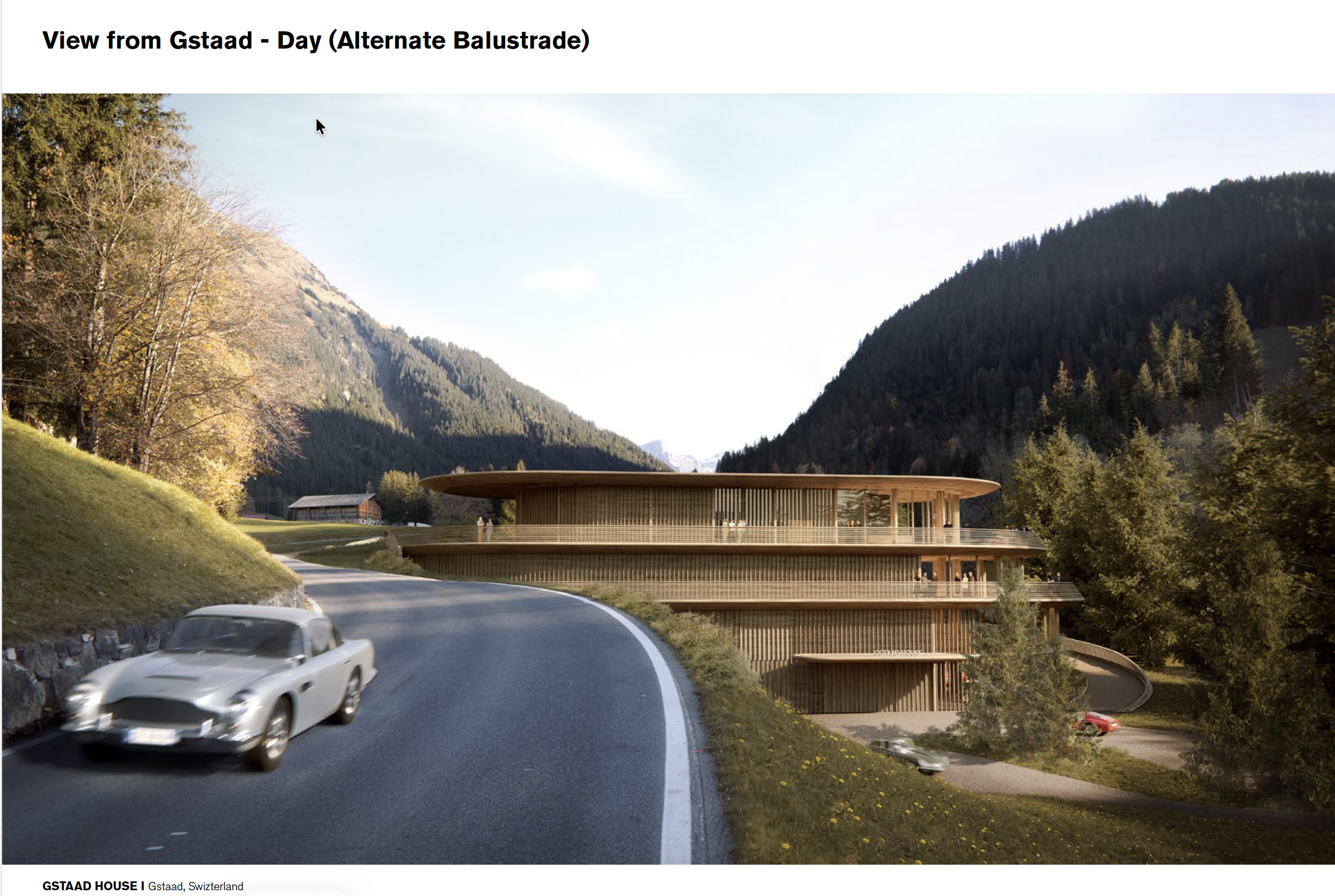 Day view of Gstaad House from Gstaad