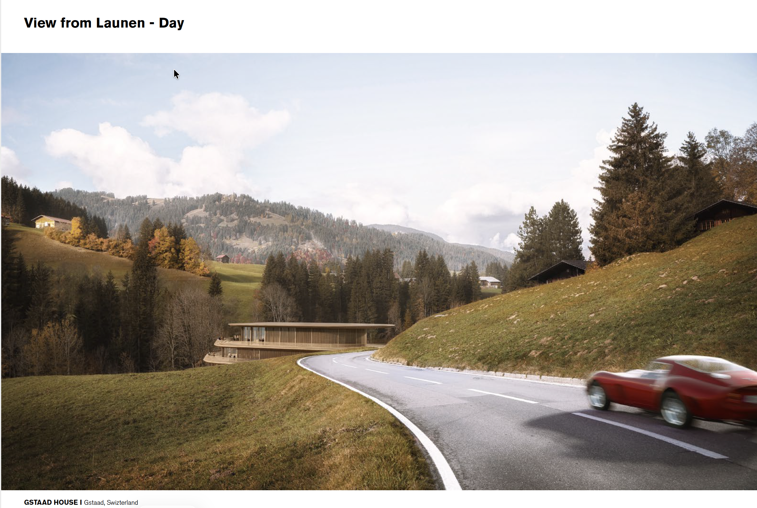 Day view of Gstaad House from Lauenen
